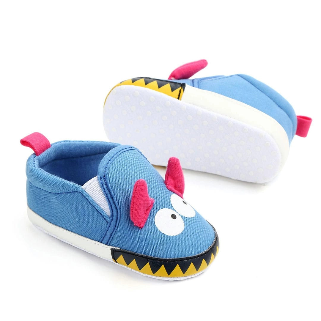 Cute Blue Cartoon Monster Baby Shoes 2 - Minitaq baby kids clothes dress