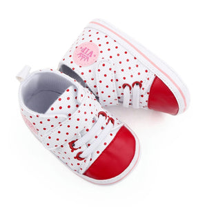 Red Polka Dots Casual Baby Shoes 3 - Minitaq baby kids clothes dress