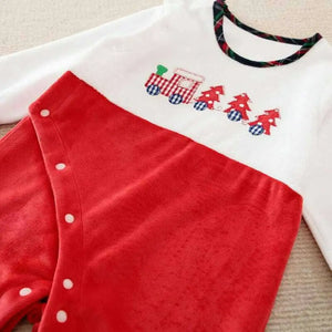 Red Trees Casual Baby Romper 4 - Minitaq baby kids clothes dress