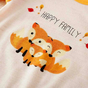 Lovable Foxy Family Yellow Baby Romper 4 - Minitaq baby kids clothes dress