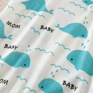 Ocean Whale Dungaree Style Baby Romper 6 - Minitaq baby kids clothes dress