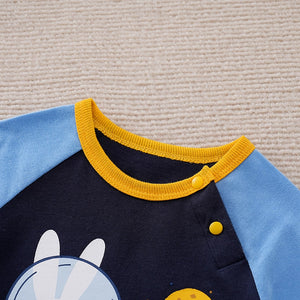 The Bunny Space Adventure Cotton Summer Romper 3 - Minitaq baby kids clothes dress