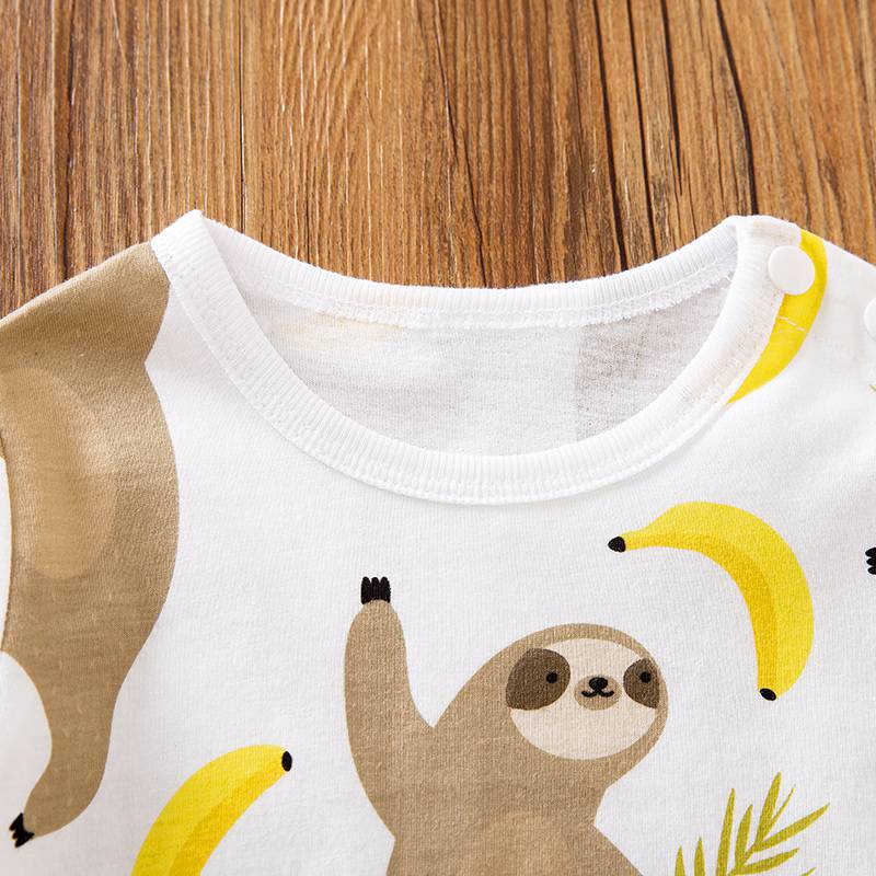 Fun with Animal and Banana Romper 8 - Minitaq baby kids clothes dress