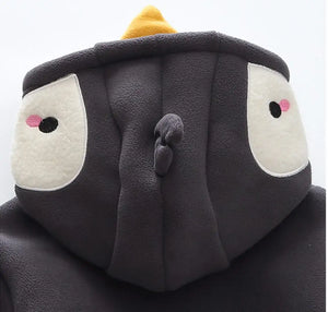 Penguin Fleece Zipper Winter Hoodie - Minitaq baby kids clothes dress