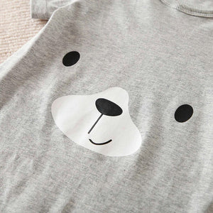 Casual Gray Stylish Cartoon Cotton Baby Romper 4 - Minitaq baby kids clothes dress