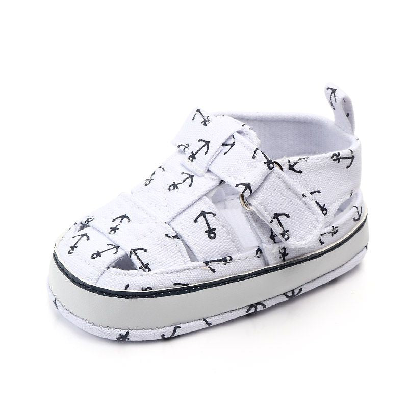 Sailor Anchor White Jeans Baby Shoes 4 - Minitaq baby kids clothes dress