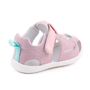 Cartoon Pink Cotton Baby Sandals Shoes 4 - Minitaq baby kids clothes dress