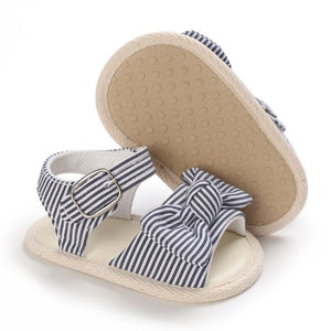 Modern Lines Bow Style Summer Baby Sandals 4 - Minitaq baby kids clothes dress