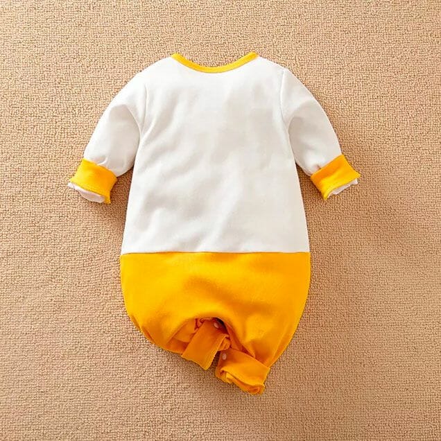 Giraffe Relaxing Yellow Baby Romper 5 - Minitaq baby kids clothes dress