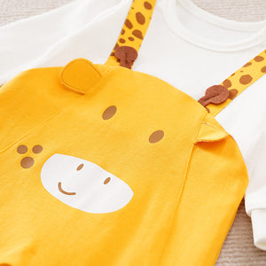 Cute Animal Dungaree Style Baby Romper 5 - Minitaq baby kids clothes dress