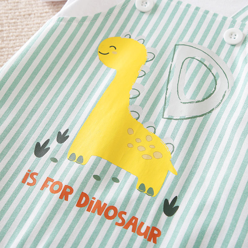 Modern D for Dino Baby Romper 4 - Minitaq baby kids clothes dress