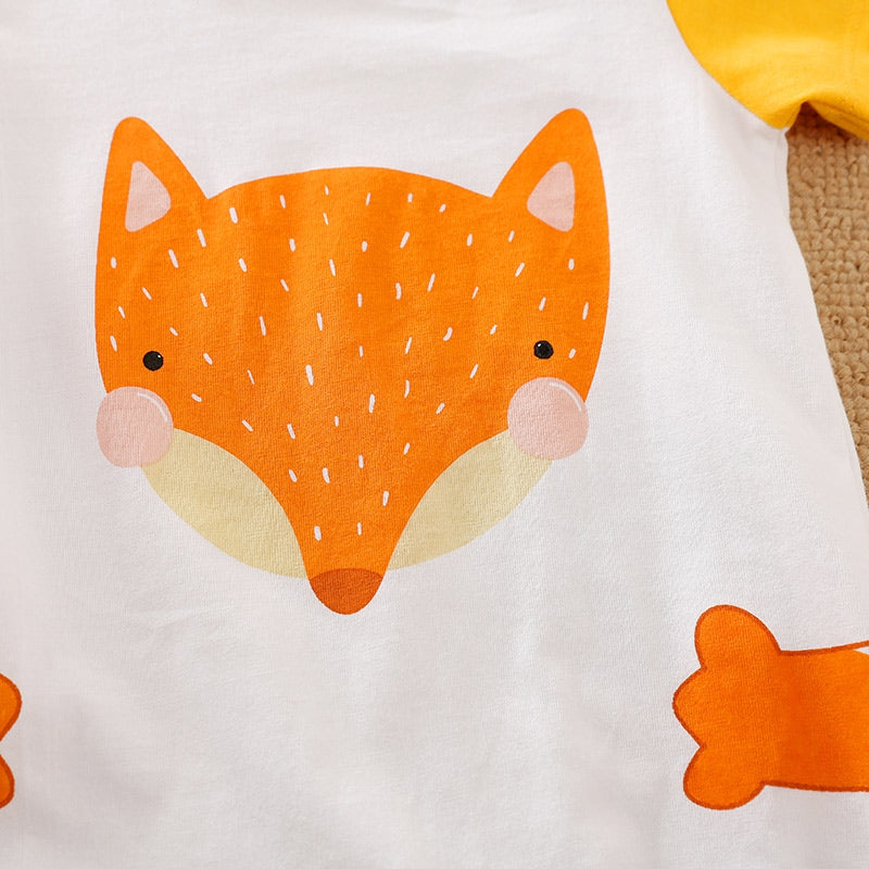 Cute Fox Hug Summer Baby Romper 5 - Minitaq baby kids clothes dress