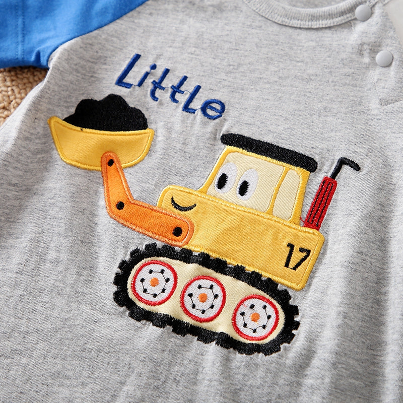 Little Digger Cartoon Baby Romper 5 - Minitaq baby kids clothes dress