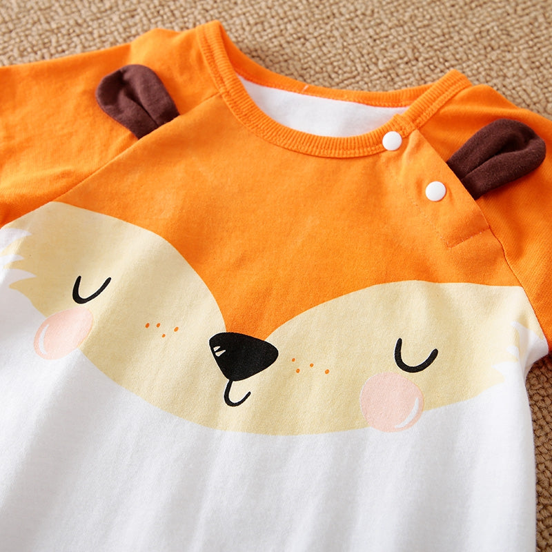 Cute Calm Fox Stylish Baby Romper 5 - Minitaq baby kids clothes dress