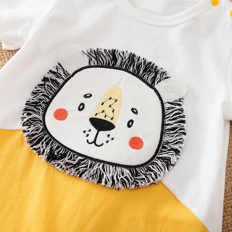 Cute Lion Stylish Baby Summer Romper 4 - Minitaq baby kids clothes dress