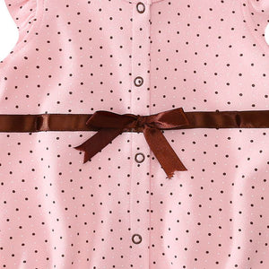 Pink Dots Pattern Design Summer Romper 7 - Minitaq baby kids clothes dress