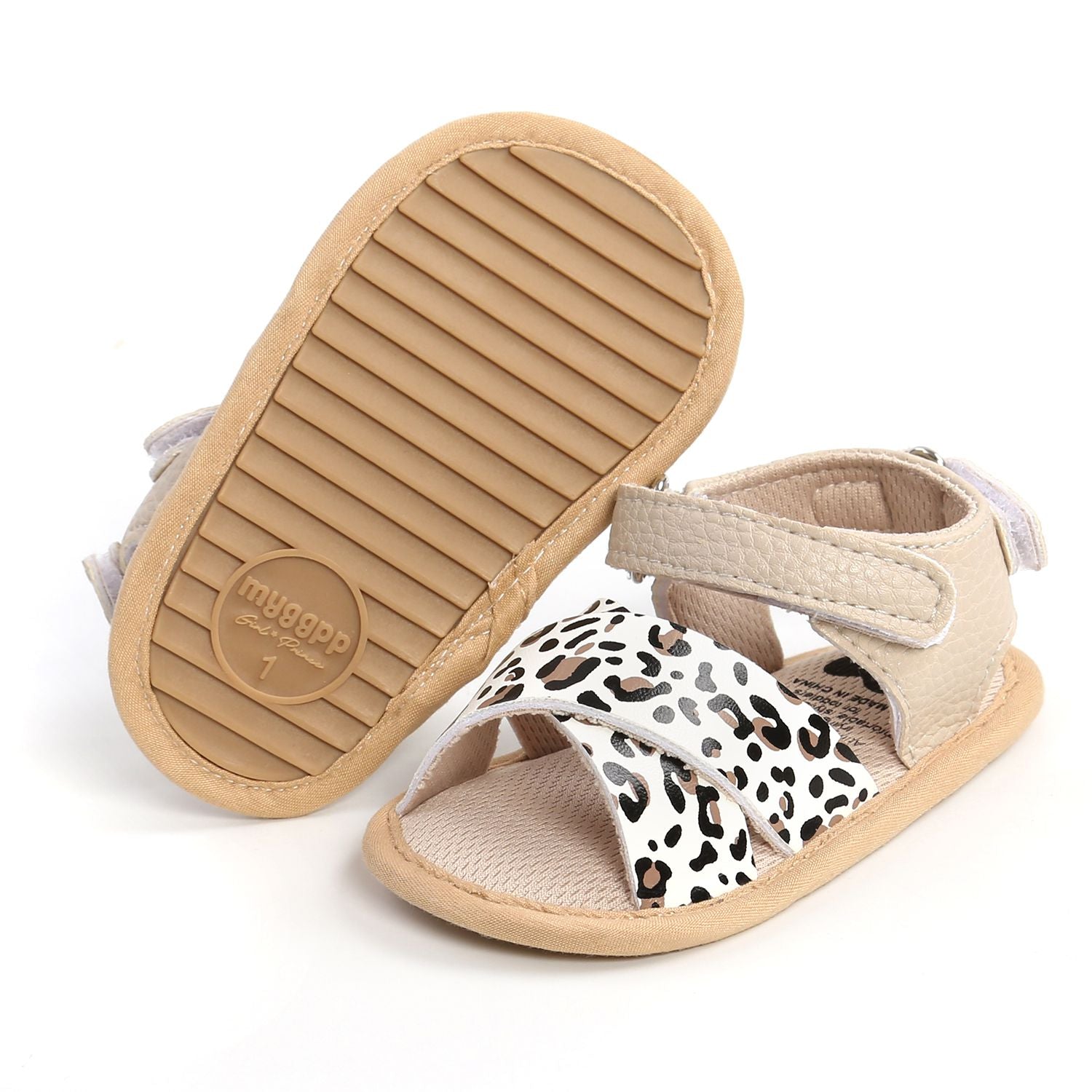 Cheetah Design Summer Baby Sandals 4 - Minitaq baby kids clothes dress