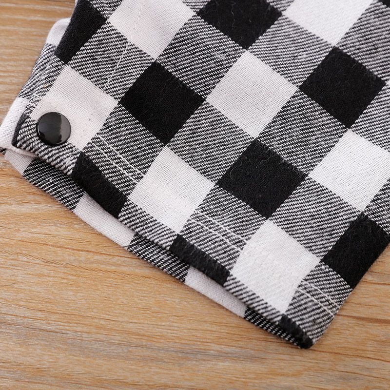 Black And White Check Casual Romper 5 - Minitaq baby kids clothes dress