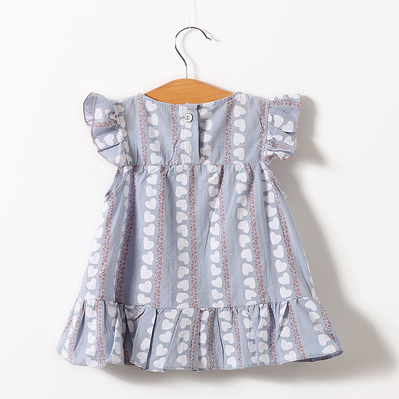 Cotton Heart Style Casual Baby Dress 7 - Minitaq baby kids clothes dress