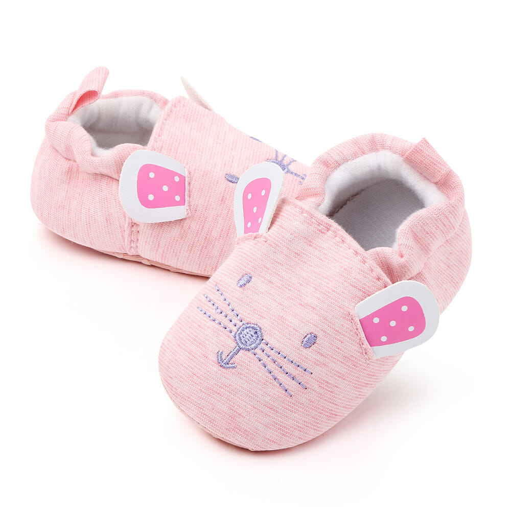 Comfy Animal Soft Cotton Pink Baby Shoes 3 - Minitaq baby kids clothes dress