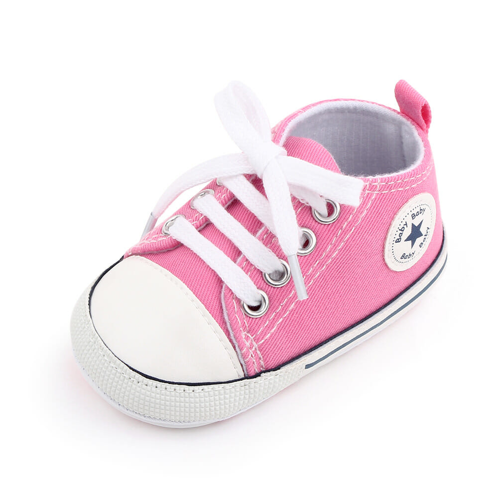 Pink Converse Casual Lace Up Baby Shoes 4 - Minitaq baby kids clothes dress