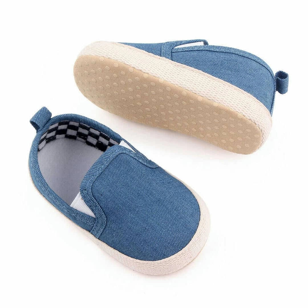 Blue Breathable Slip-On Baby Boat Style Shoes 3 - Minitaq baby kids clothes dress