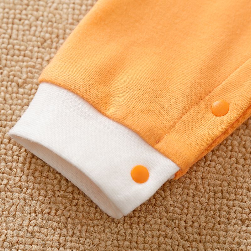 Fun Pocket Cat Orange Style With Bib 5 - Minitaq baby kids clothes dress