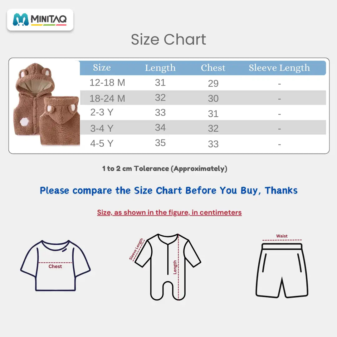 Cute Brown Sleeveless Baby Jacket 40 - Minitaq baby kids clothes dress