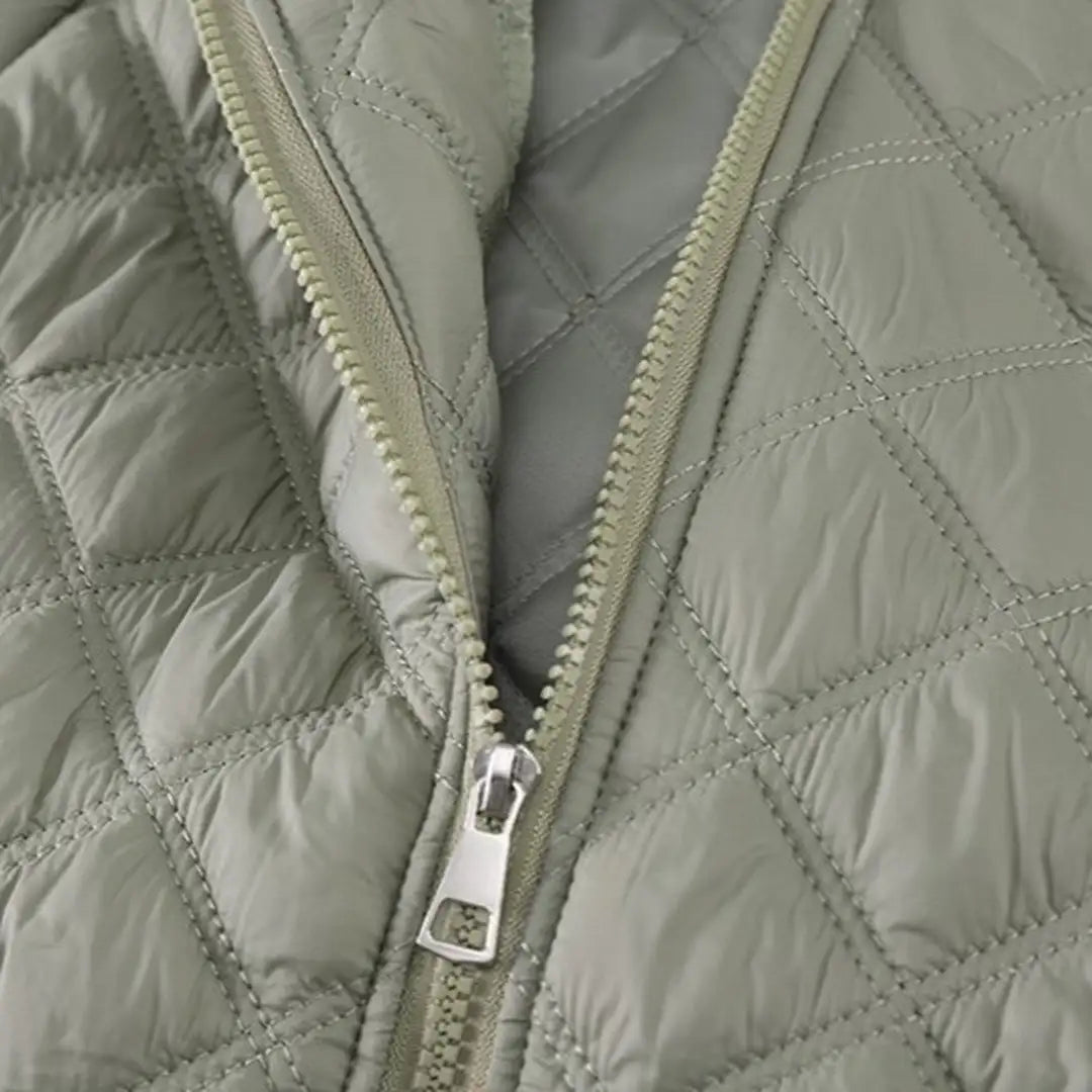 Olive Green Quilted Puffer Jacket N Pants 2pcs Set - Minitaq baby kids clothes dress