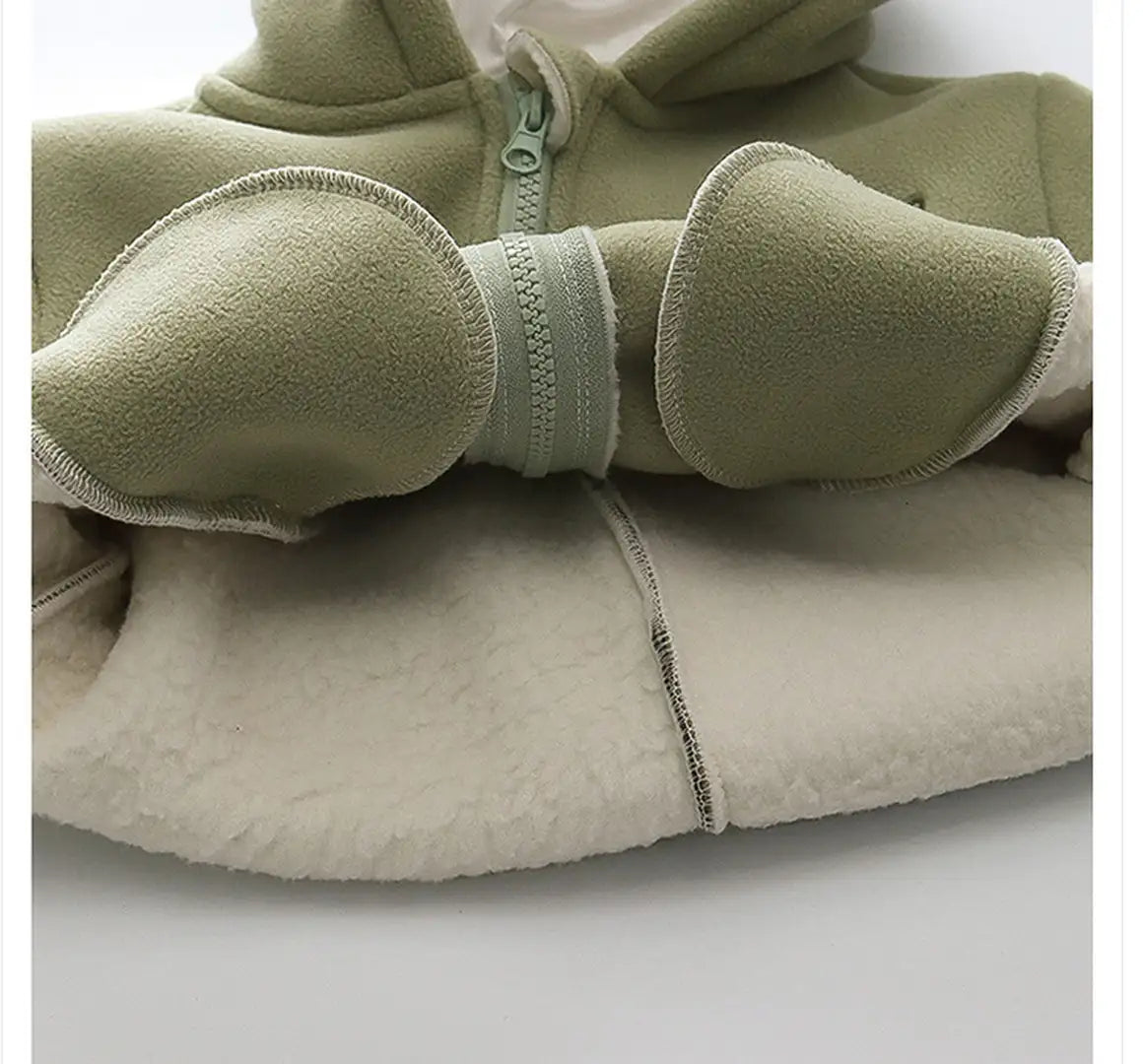 Little Dino Fleece Zipper Winter Hoodie - Minitaq baby kids clothes dress