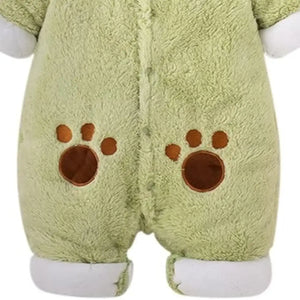 Stylish Bear Paws Embroidered Green Romper 4 - Minitaq baby kids clothes dress