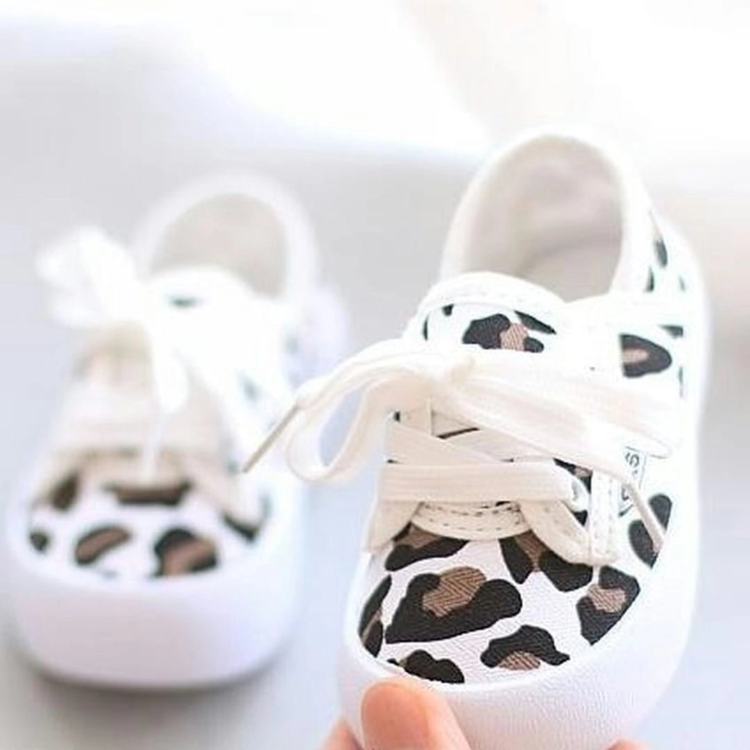 Cute White Kids Shoes with Leopard Print 4 - Minitaq baby kids clothes dress