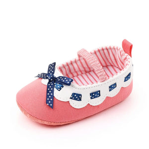 Pink Fancy Bow Knot Laced Casual Baby Shoes 4 - Minitaq baby kids clothes dress