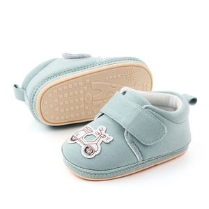 Soft Teal Baby Shoes with Carton Scooty 4 - Minitaq baby kids clothes dress