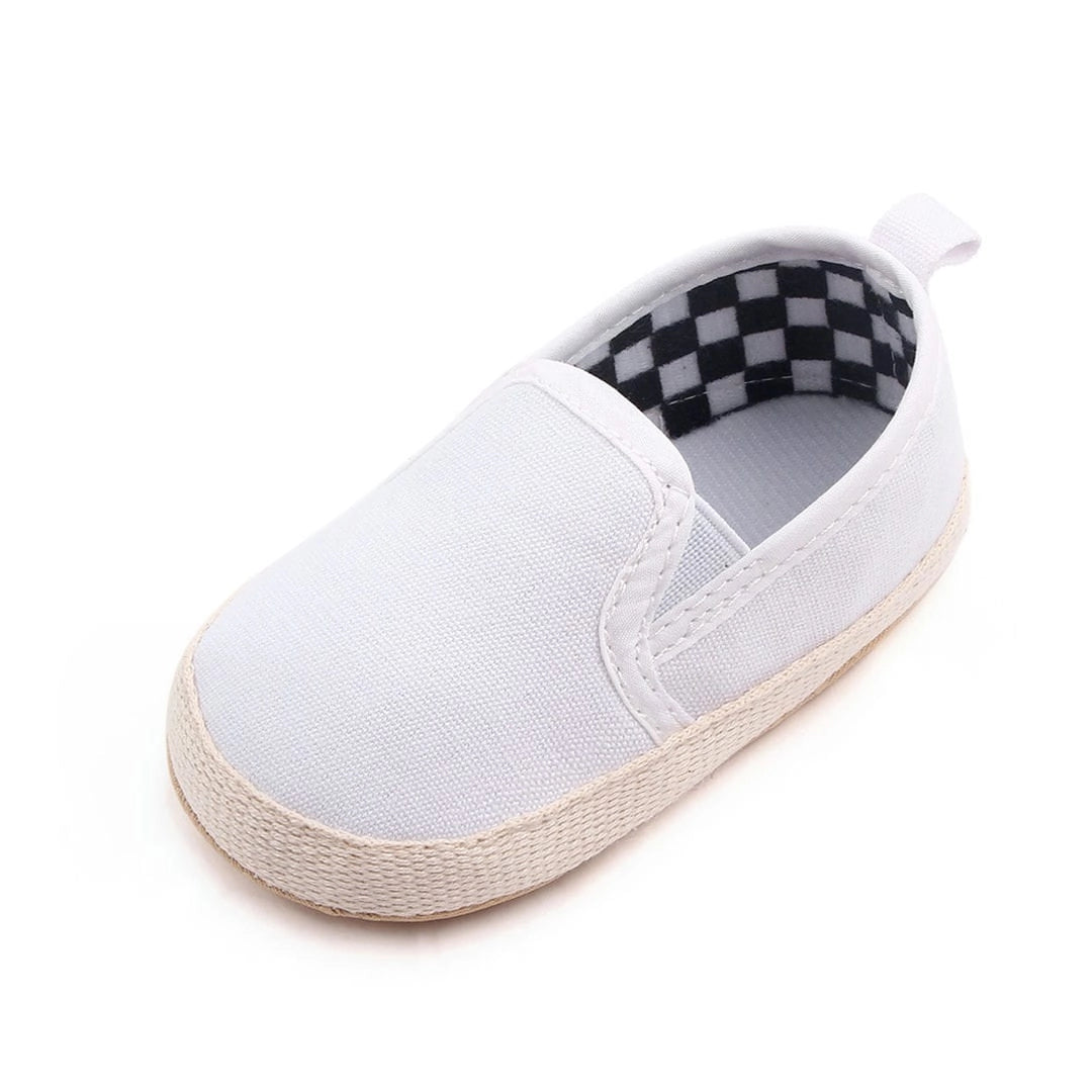 Soft White Comfy Slip-On Baby Sneakers 4 - Minitaq baby kids clothes dress