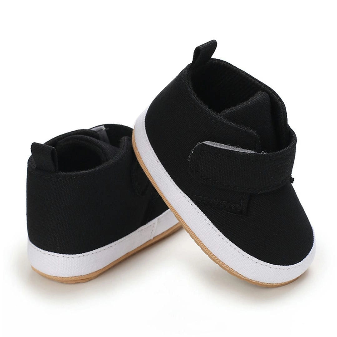 Classy Black and White Sneakers with Velcro Strap 4 - Minitaq baby kids clothes dress