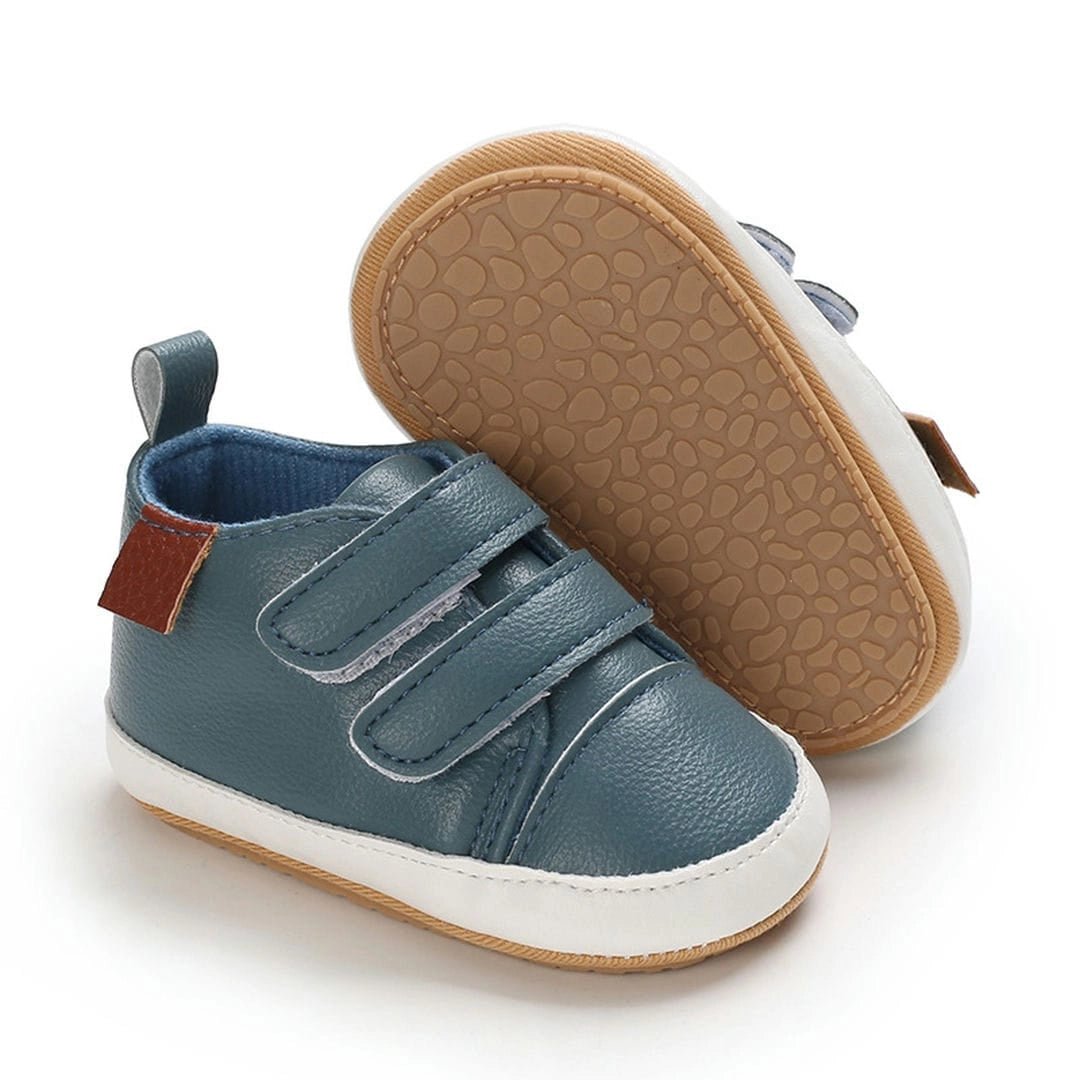 Trendy Double Valcro Strap leather Baby Shoes 4 - Minitaq baby kids clothes dress