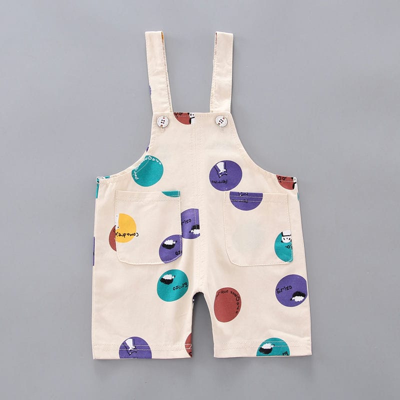 Striped Shirt With Colorful Dungaree 4 - Minitaq baby kids clothes dress