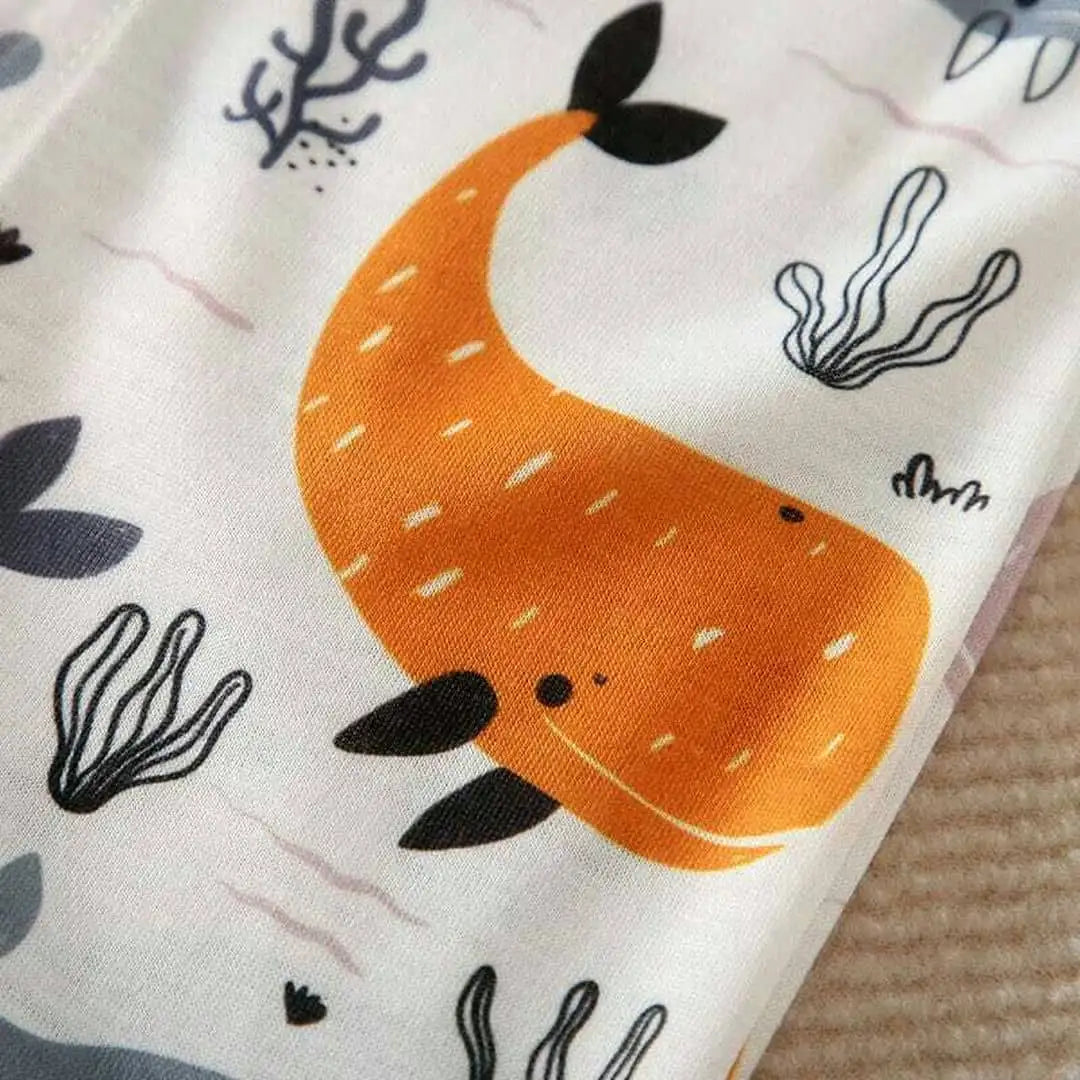 Sweet Whale Pattern Baby Romper 5 - Minitaq baby kids clothes dress