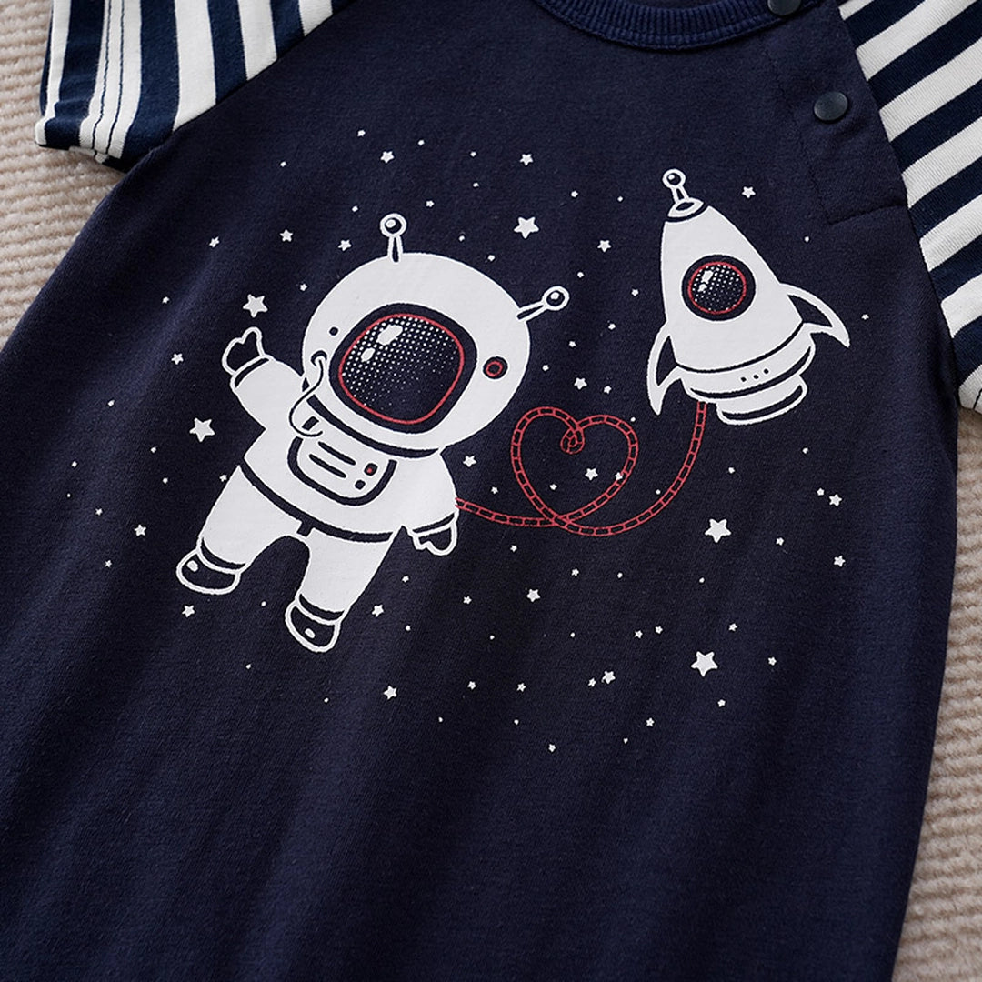 Fun In Space With Astronaut Summer Romper 4 - Minitaq baby kids clothes dress