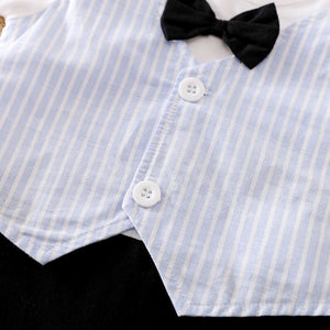 Formal Baby Boy Romper with Bow Tie 5 - Minitaq baby kids clothes dress