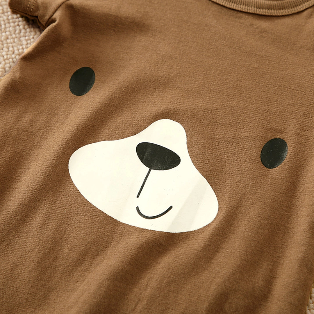 The Brown Cute Puppy Cotton Baby Romper 4 - Minitaq baby kids clothes dress