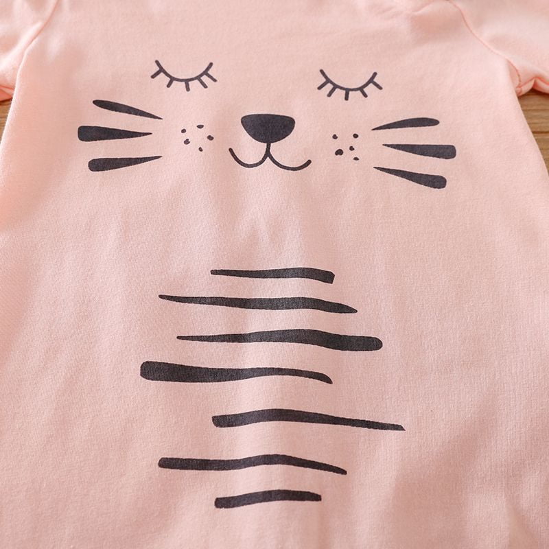 Cute Pink Animal Summer Romper 5 - Minitaq baby kids clothes dress