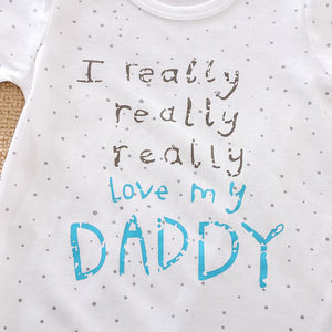 Adorable I love Dad Summer Romper 5 - Minitaq baby kids clothes dress