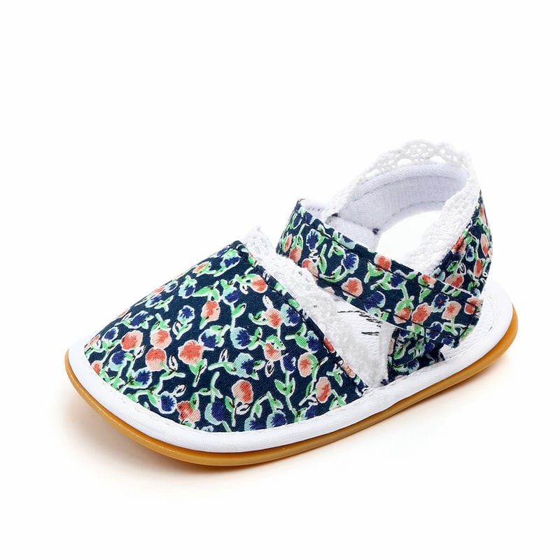 Stylish Floral Pattern Baby Girl Shoes 4 - Minitaq baby kids clothes dress