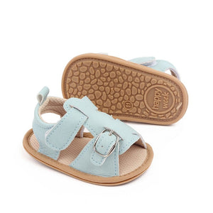 Light Blue PU And Comfy Mesh Summer Baby Shoes 4 - Minitaq baby kids clothes dress