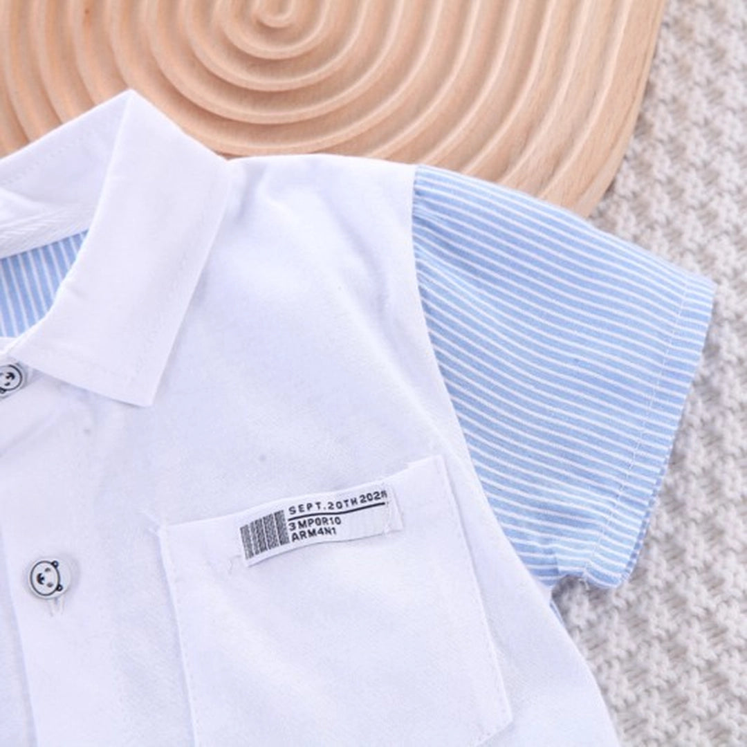 Classic White Shirt with Blue Denim Shorts - Minitaq baby kids clothes dress 