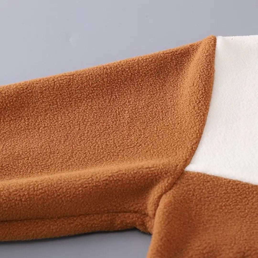 Brown Bear Fleece Zipper Jacket N Pants 2pcs Set - Minitaq baby kids clothes dress