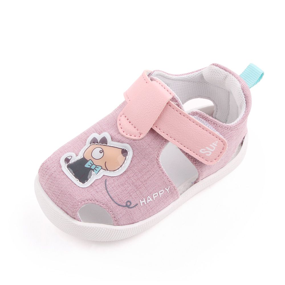 Cartoon Pink Cotton Baby Sandals Shoes 5 - Minitaq baby kids clothes dress