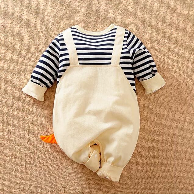 Casual Dino And Lines Baby Romper 5 - Minitaq baby kids clothes dress